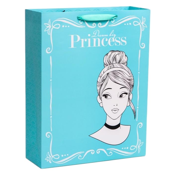 Пакет подарочный Принцессы (31х40х11 см)