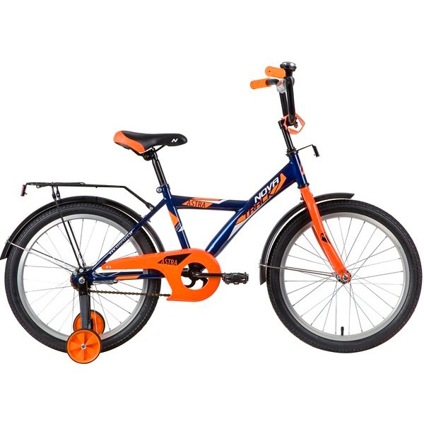 Велосипед novatrack 20" astra синий, тормоз нож, крылья, багажник, защита а-тип 139698