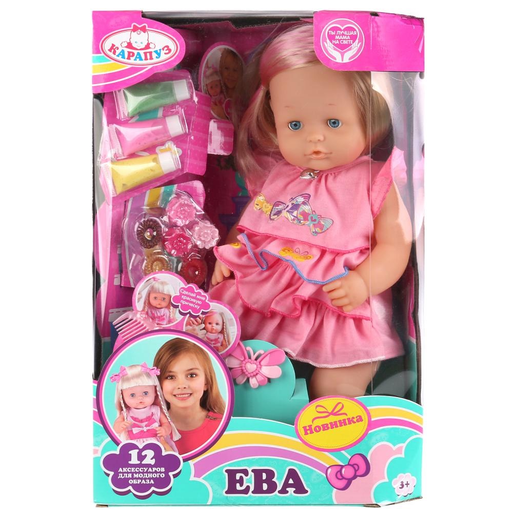 Кукла "Карапуз" Ева (40 см, с набором красок для волос)