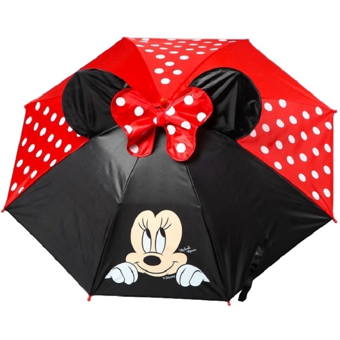 Зонт детский "minnie mouse" минни маус 8 спиц d=70 см с ушками 2919721