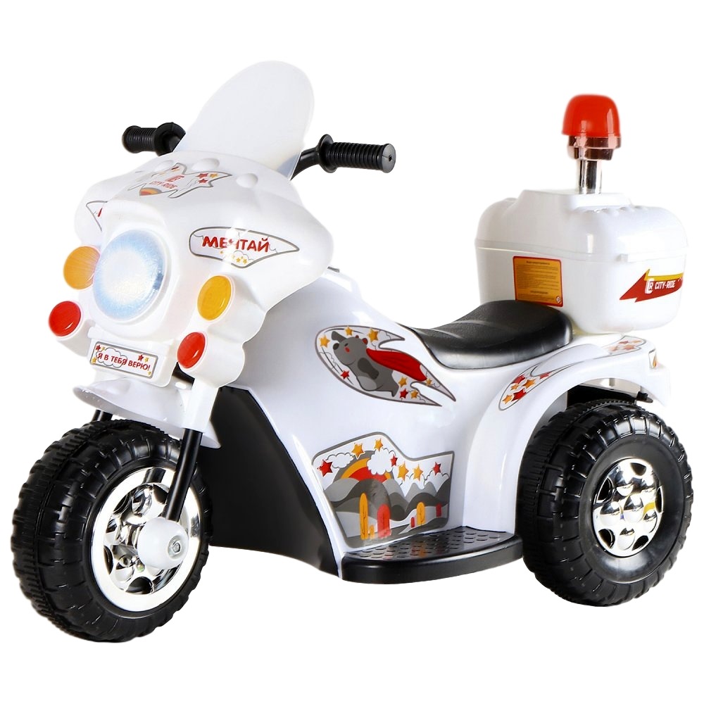 Мотоцикл Motor (мелодии Шаинского, свет, белый) TR991WT