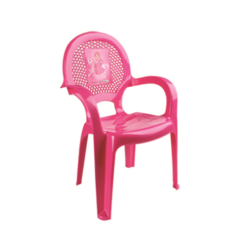 Детский стульчик с рисунком розовый
