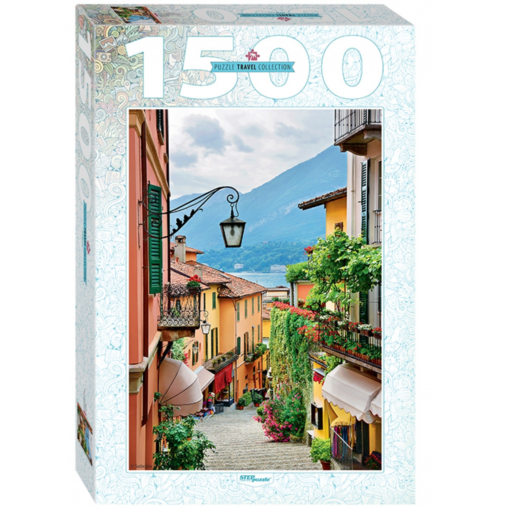 Мозаика "puzzle" 1500 "италия. вид на озеро комо"