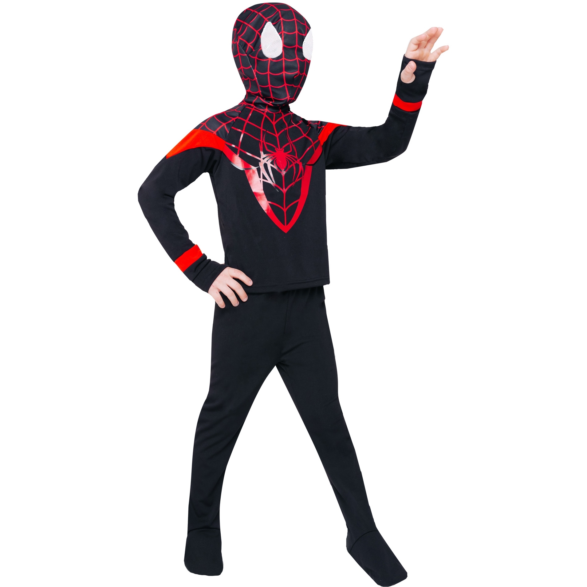 Карнавальный костюм "Человек-паук" (рубашка, брюки, перчатки) размер 110-56