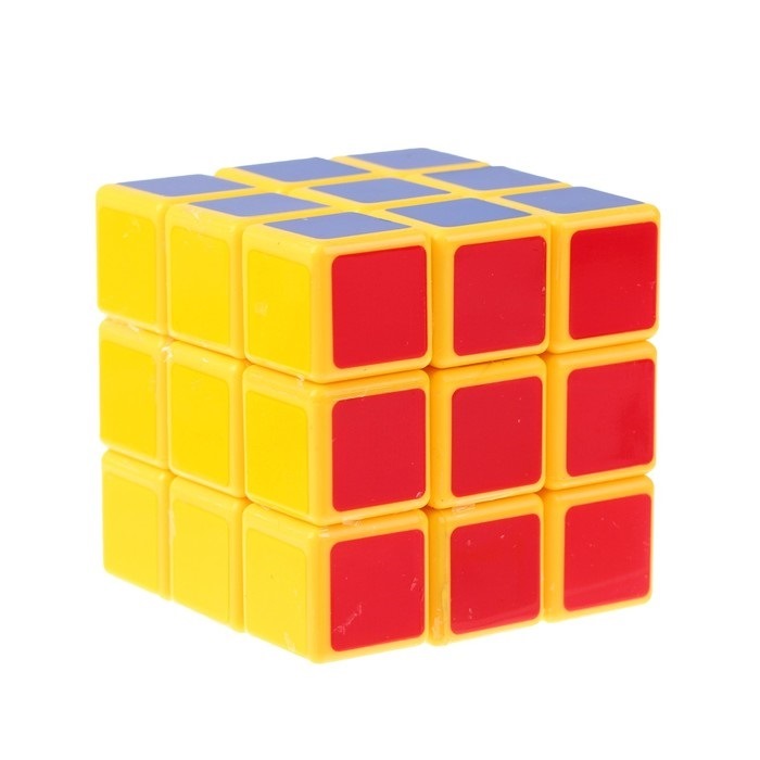 Игрушка механическая "Кубик-рубик" (5.7х5.7х5.7 см, жёлтый) 2843098