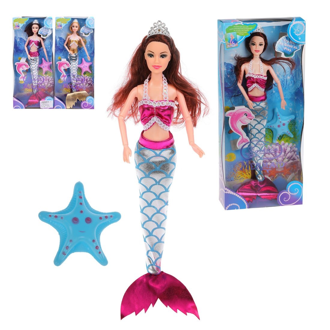 Кукла русалка "Принцесса" (шарнирная, 29 см)