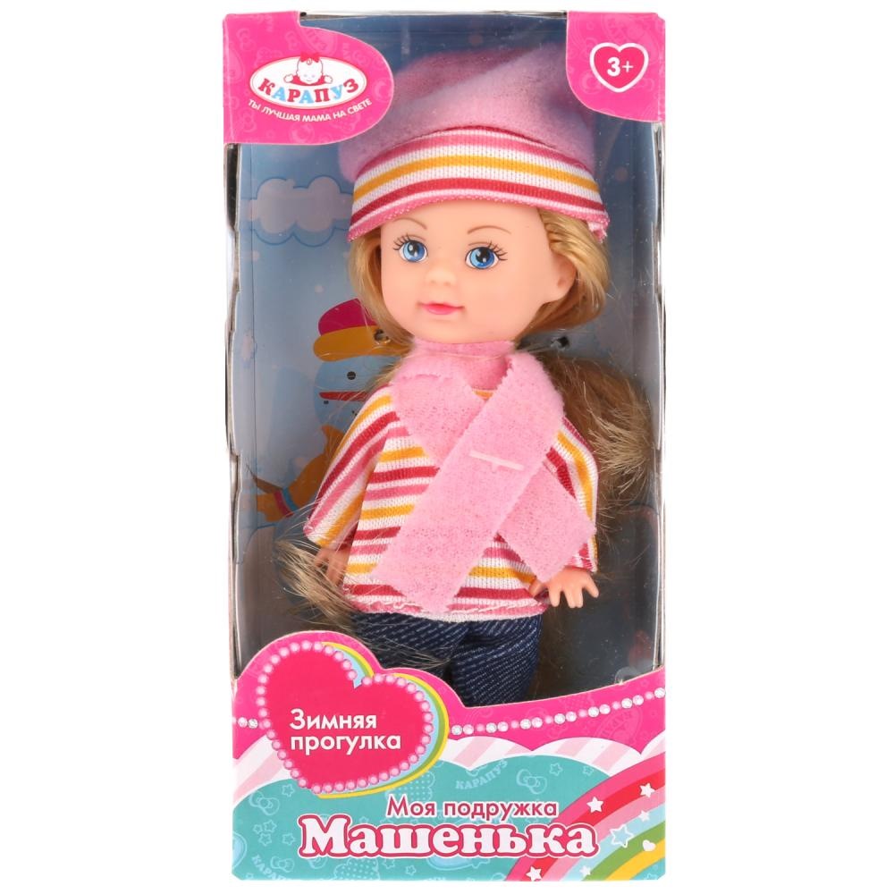 Кукла "Карапуз" Машенька (12 см, в зимней одежде)