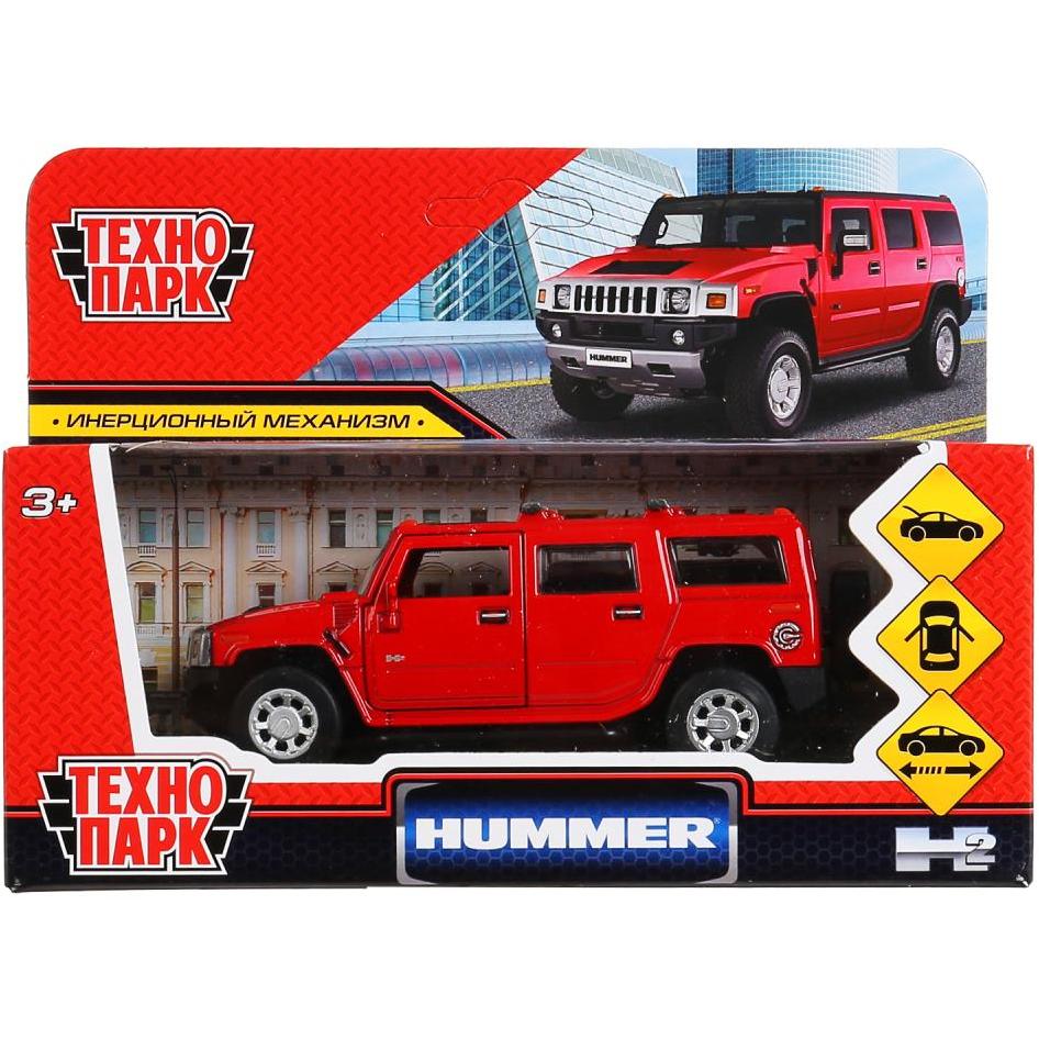Машина Технопарк Hummer H2 (12 см, инерция, красный) НUМ212RD