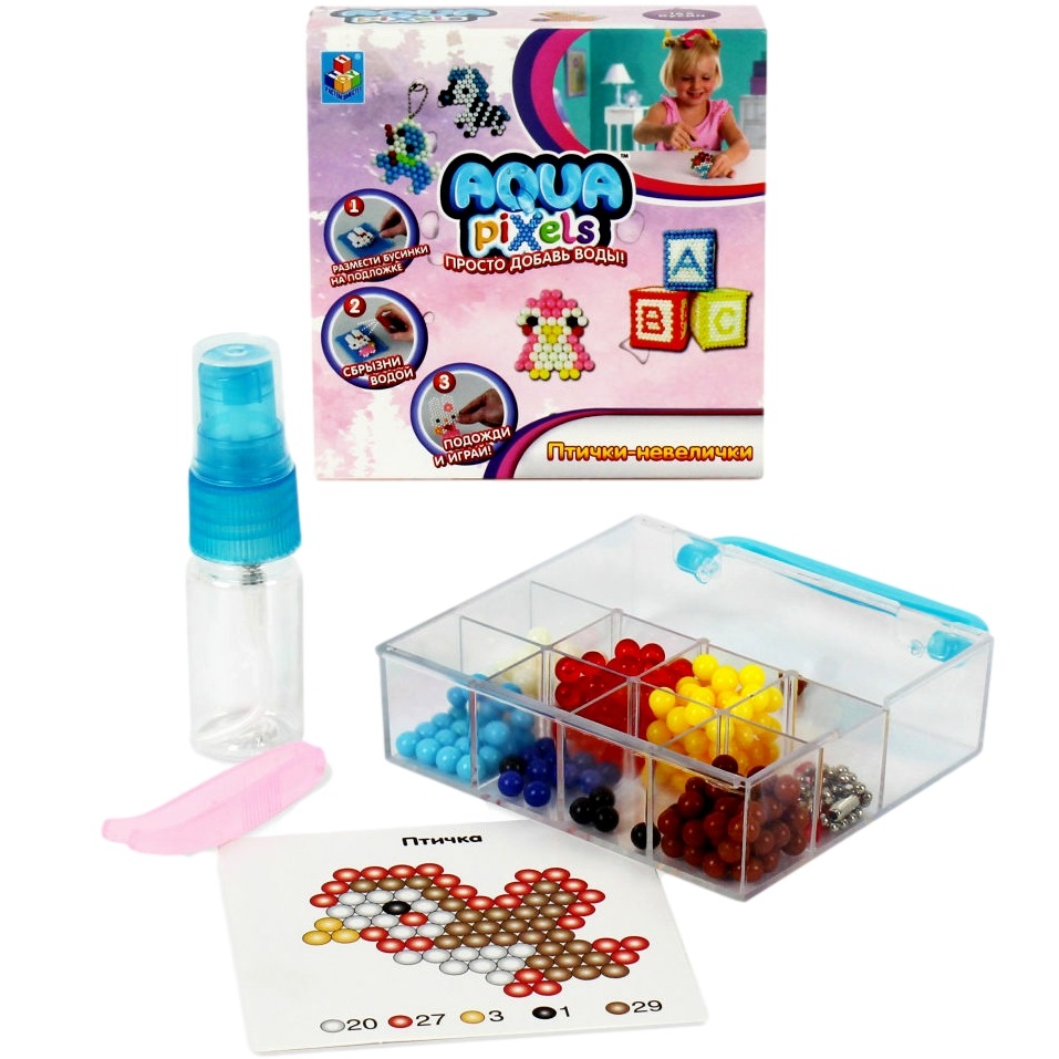 Aqua Pixels "Птички- невелички",165 дет, 8.7*8.5*2см Т15233