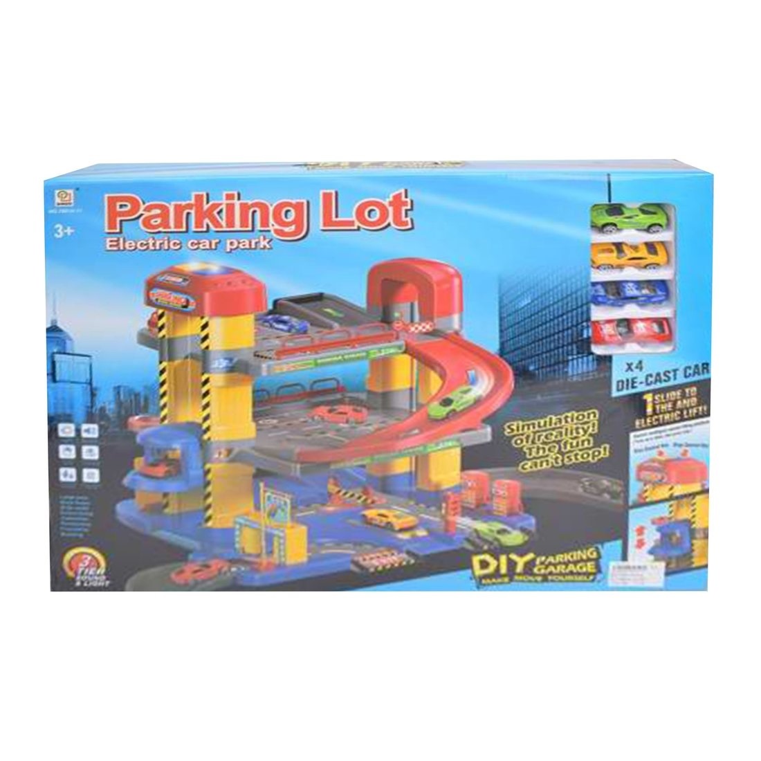 Игровой набор "Паркинг" (свет, звук, 4 машины, 41 дет.) 1801A-11