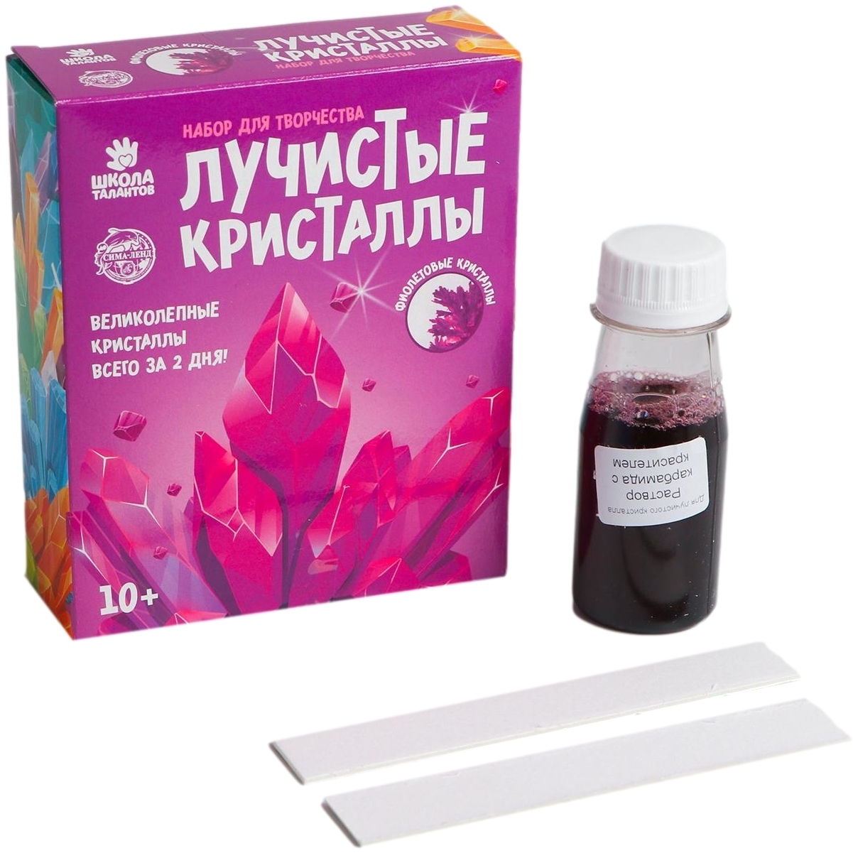 Набор для творчества "Лучистые кристаллы" (фиолетовый)