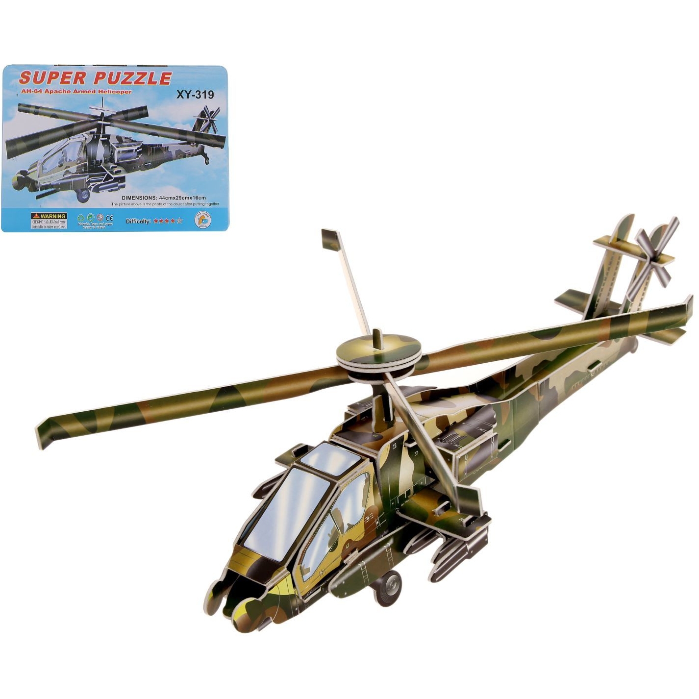 Сборная модель 3Д "Вертолет" 124376