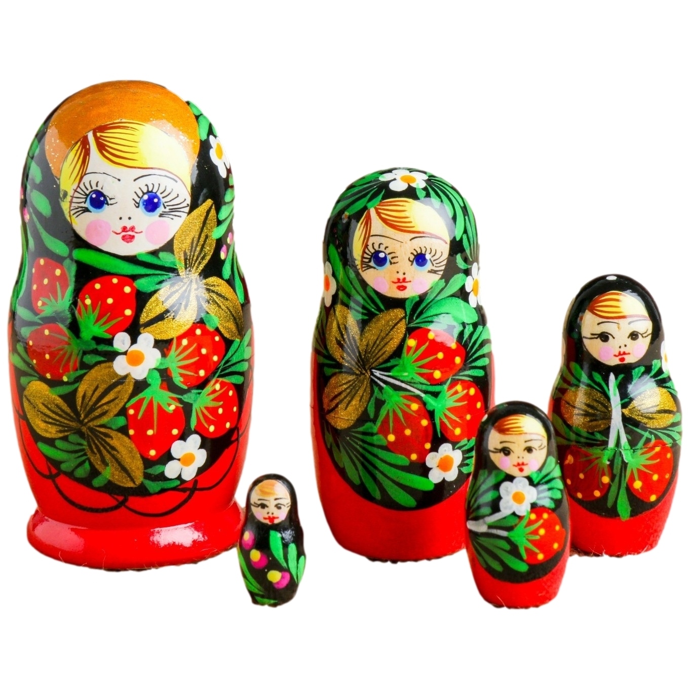 Матрёшка "хохломская", 5 кукольная 4615123
