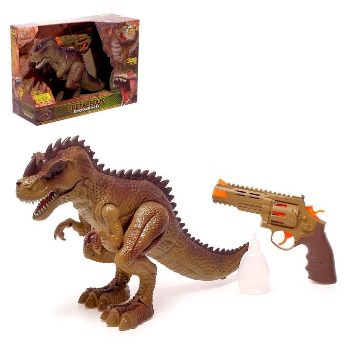 Динозавр "Тираннозавр" Трансформация (пистолет, эффект дыма, свет, звук)