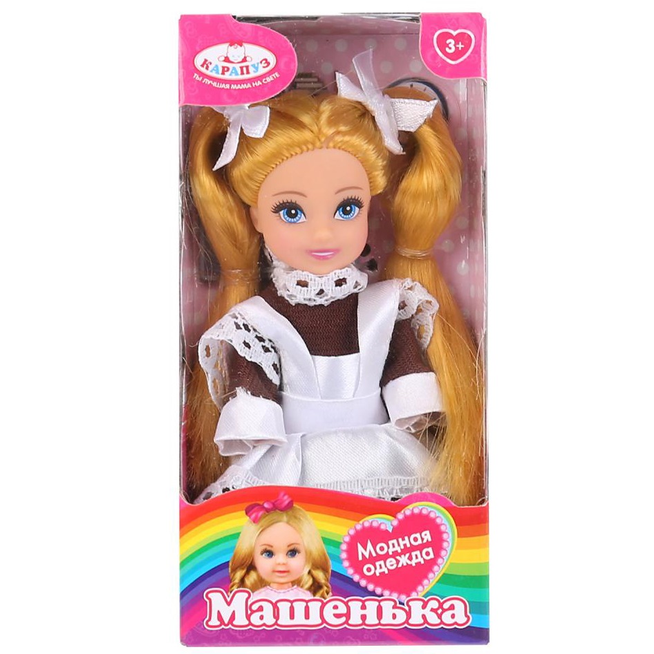 Кукла "Карапуз" Машенька (12 см, школьница)