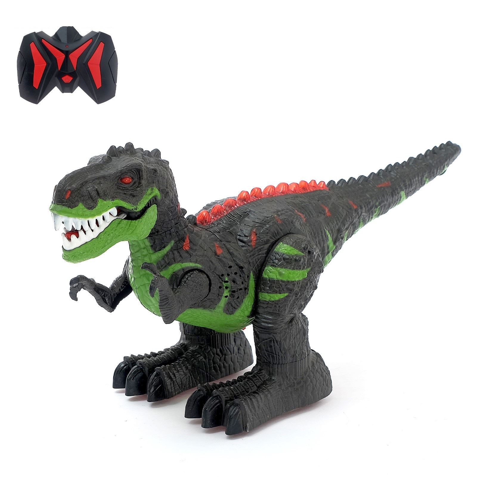 Динозавр с пультом T-Rex (двигает головой, свет, звук)