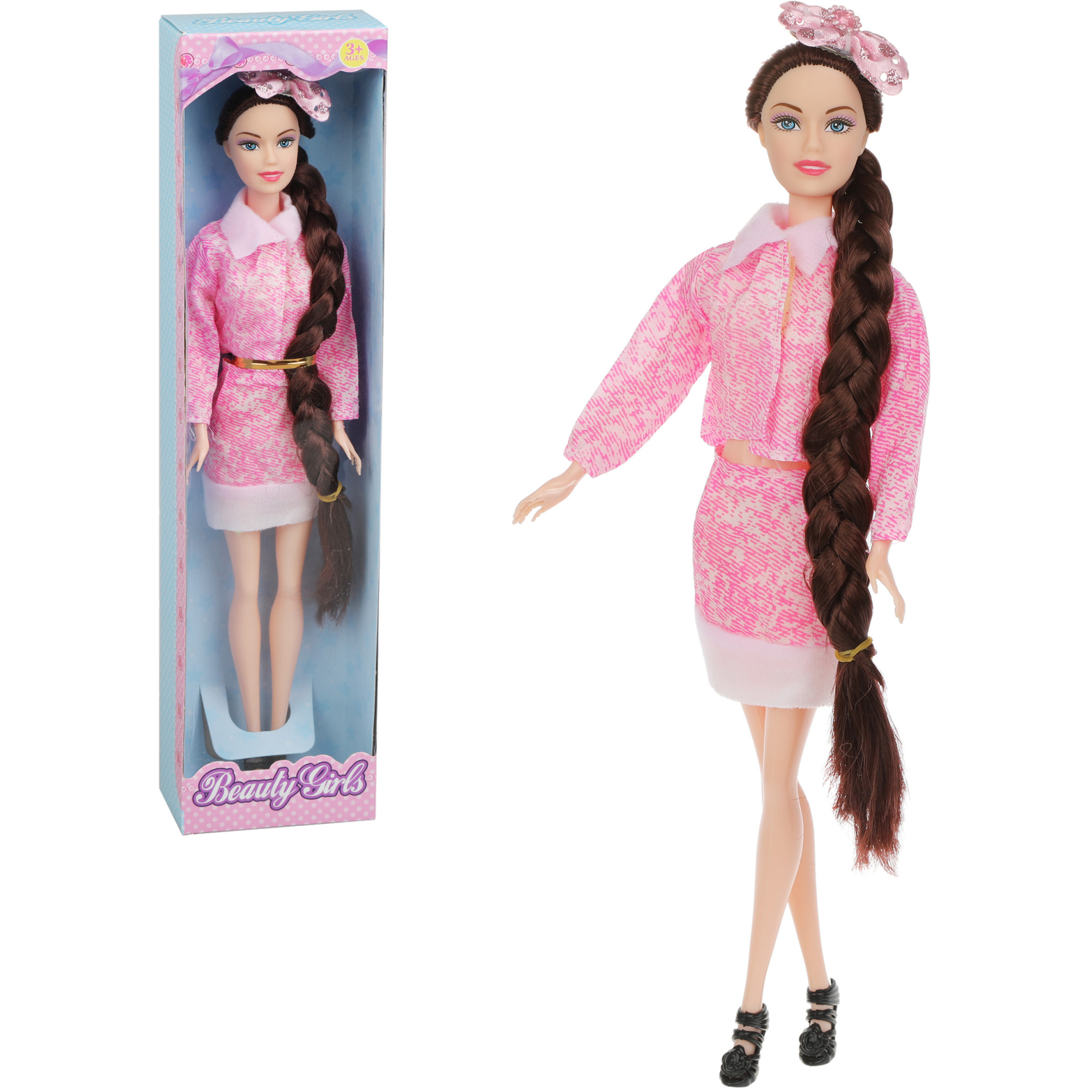Кукла с длинной косой (29 см)