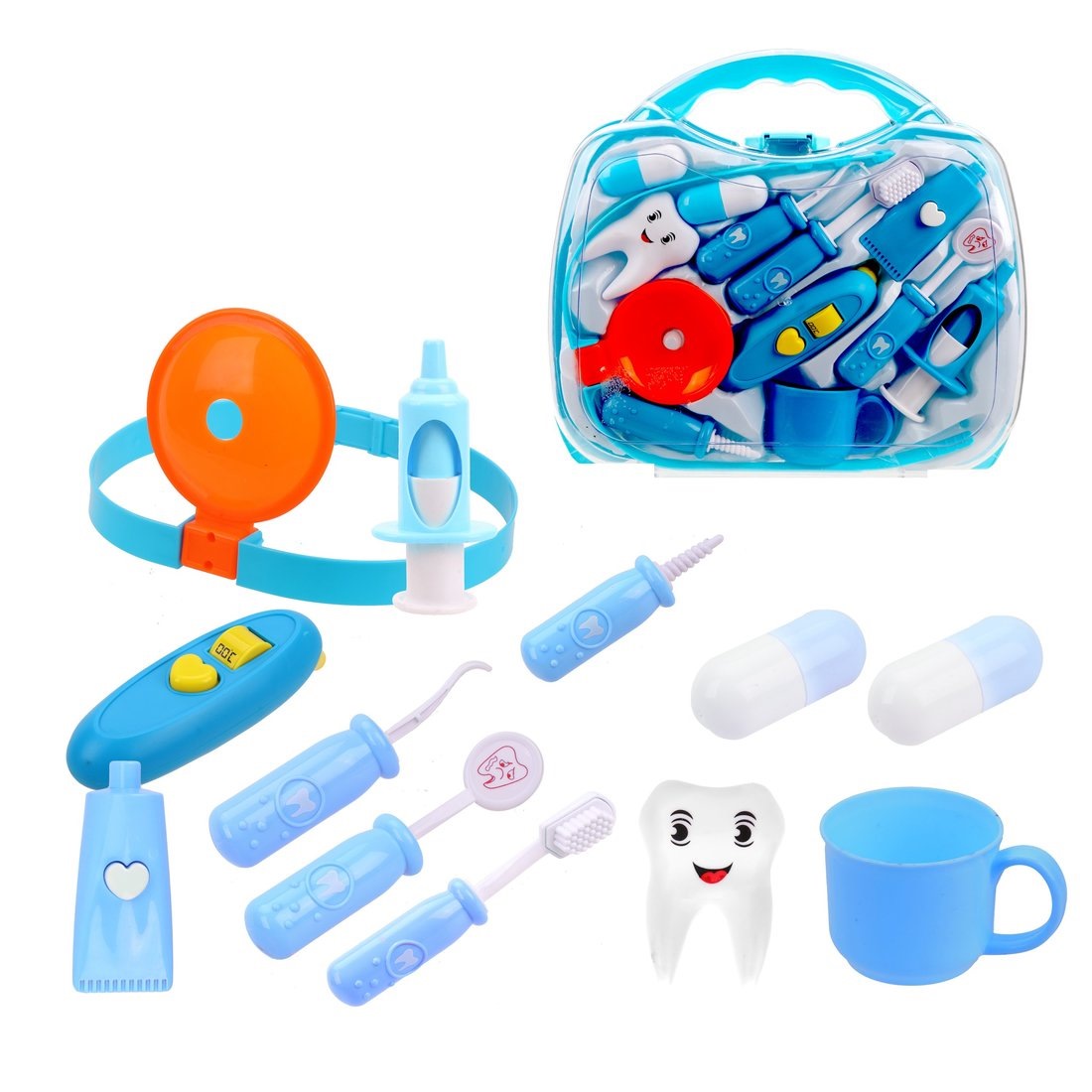 Набор стоматолога в чемоданчике (12 предметов)