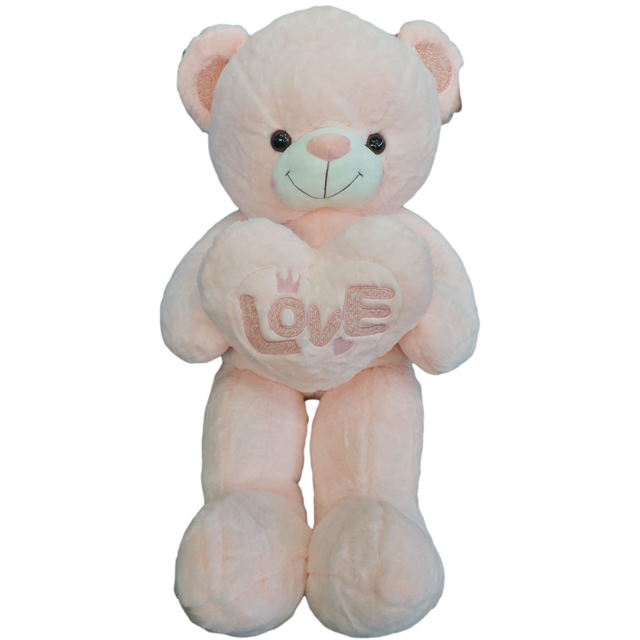 Медведь с сердцем и вышивкой "Корона Love" (50х92х31 см.) 8STM-057 n