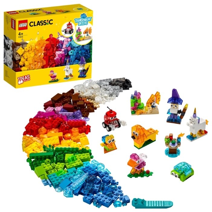 Конструктор Лего Classic "Прозрачные кубики" 11013