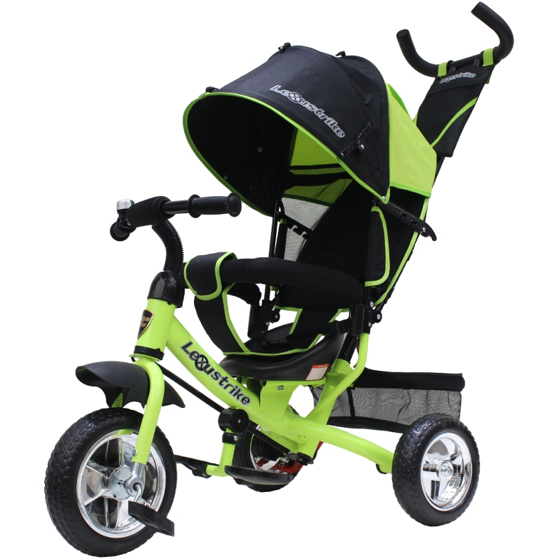 Велосипед 3кол. eva 10 и 8",рег.спинка, задн.тормоз, св.зел. lexus trike в кор. в 950108ЕVАLGRЕЕN21