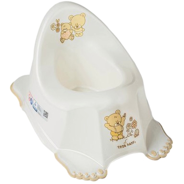 Горшок туалетный со звук.эфф.teddy (мишки) бежевый РО-038-119