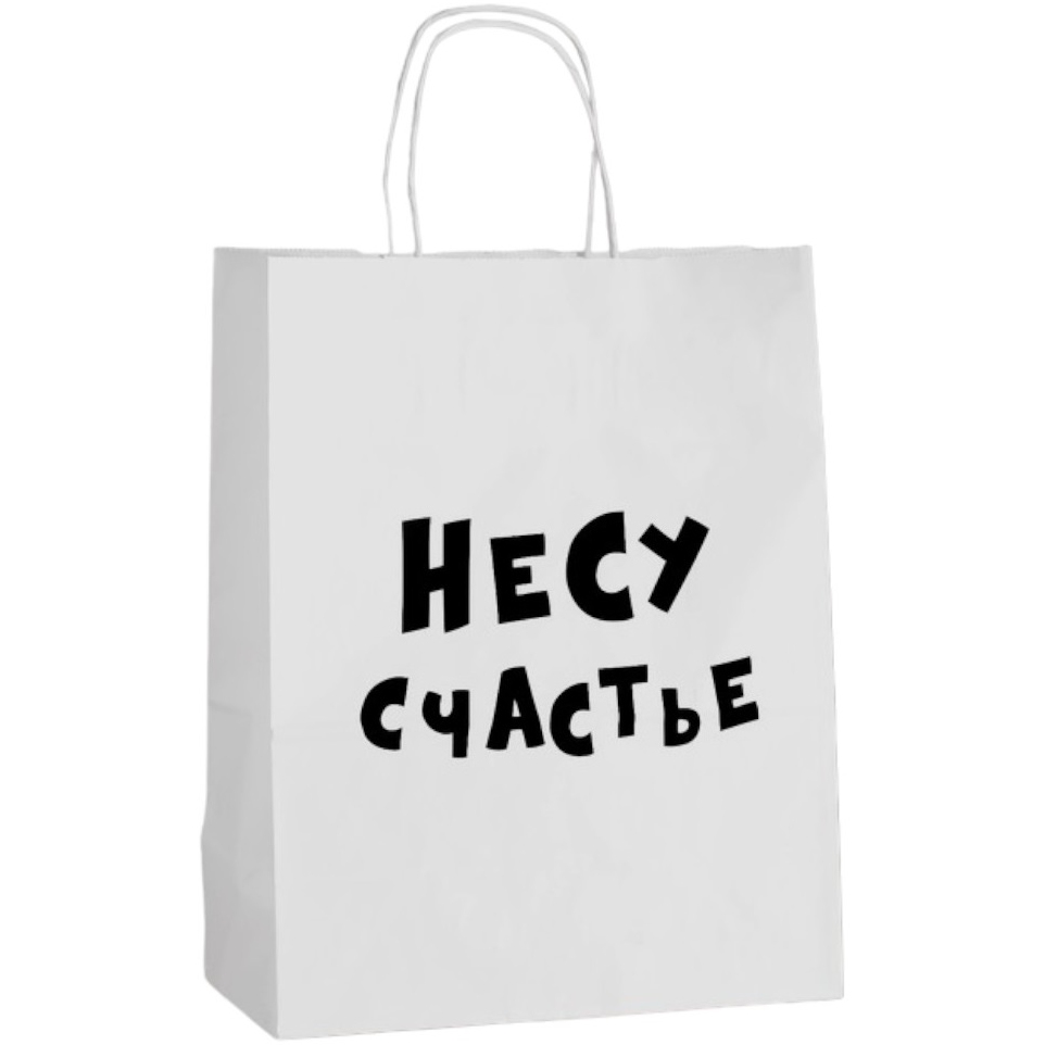 Пакет подарочный «несу счатье », 24 х 14 х 30 см 4773953