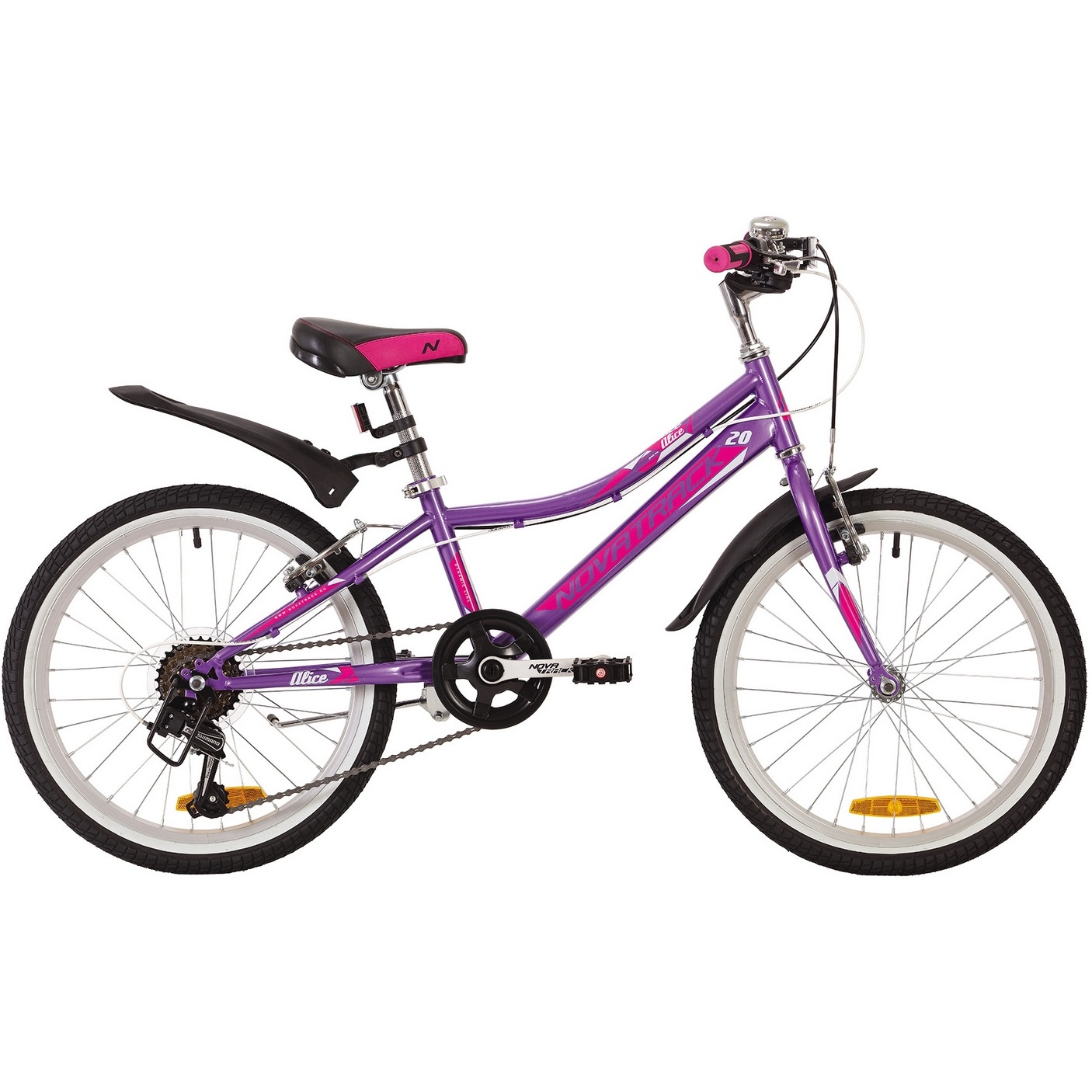Велосипед 20" Novatrack Alice (фиолетовый)