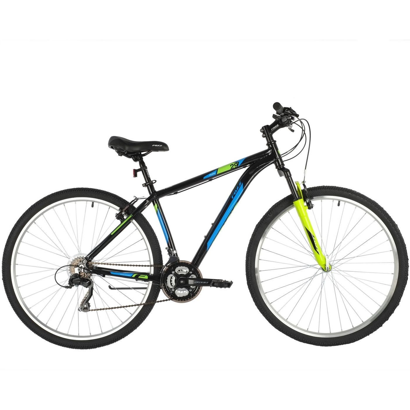Велосипед foxx 29" atlantic черный, алюминий, размер 22" 146499