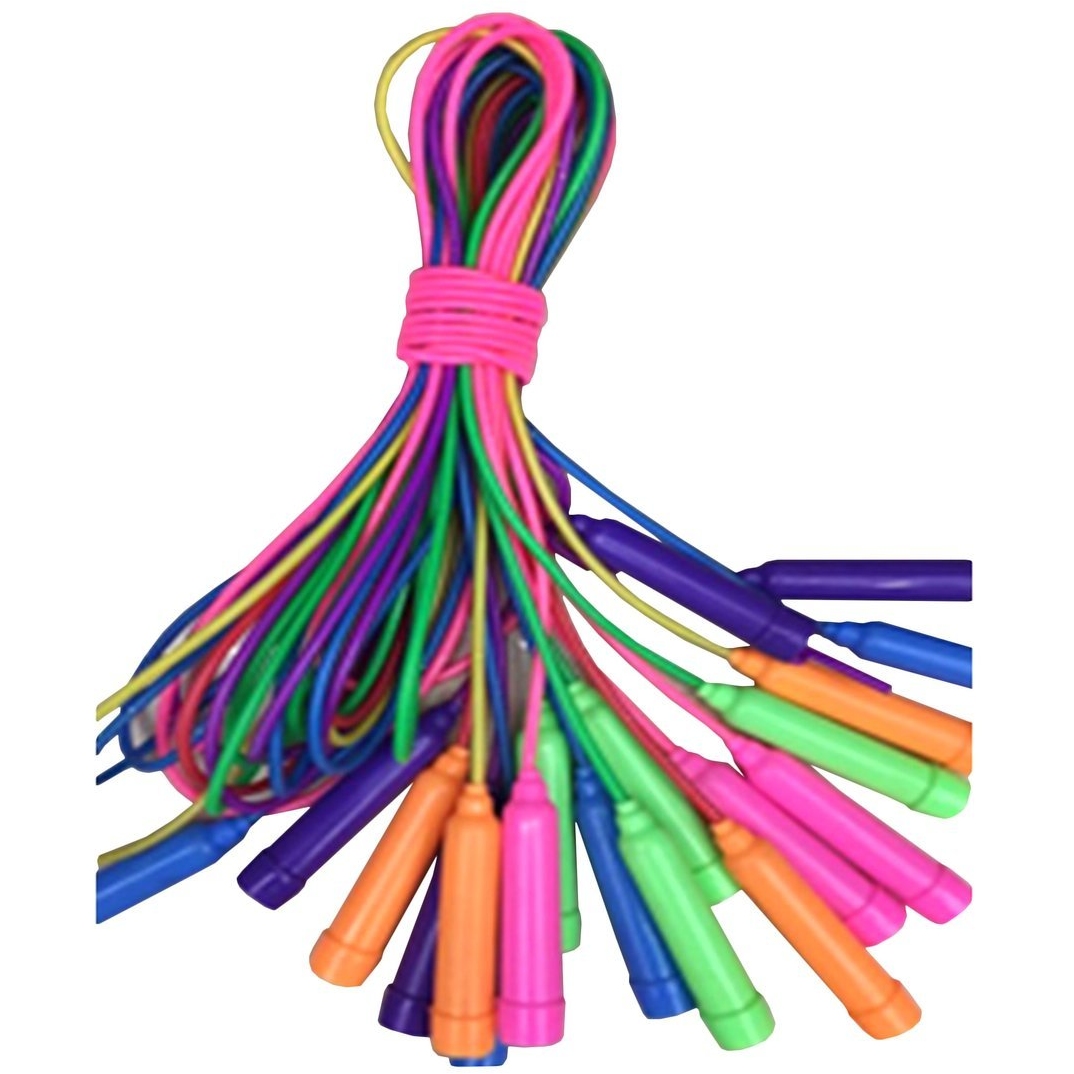 Скакалка (2.5 м, веревка пластик, ручки разноцветный) 636248