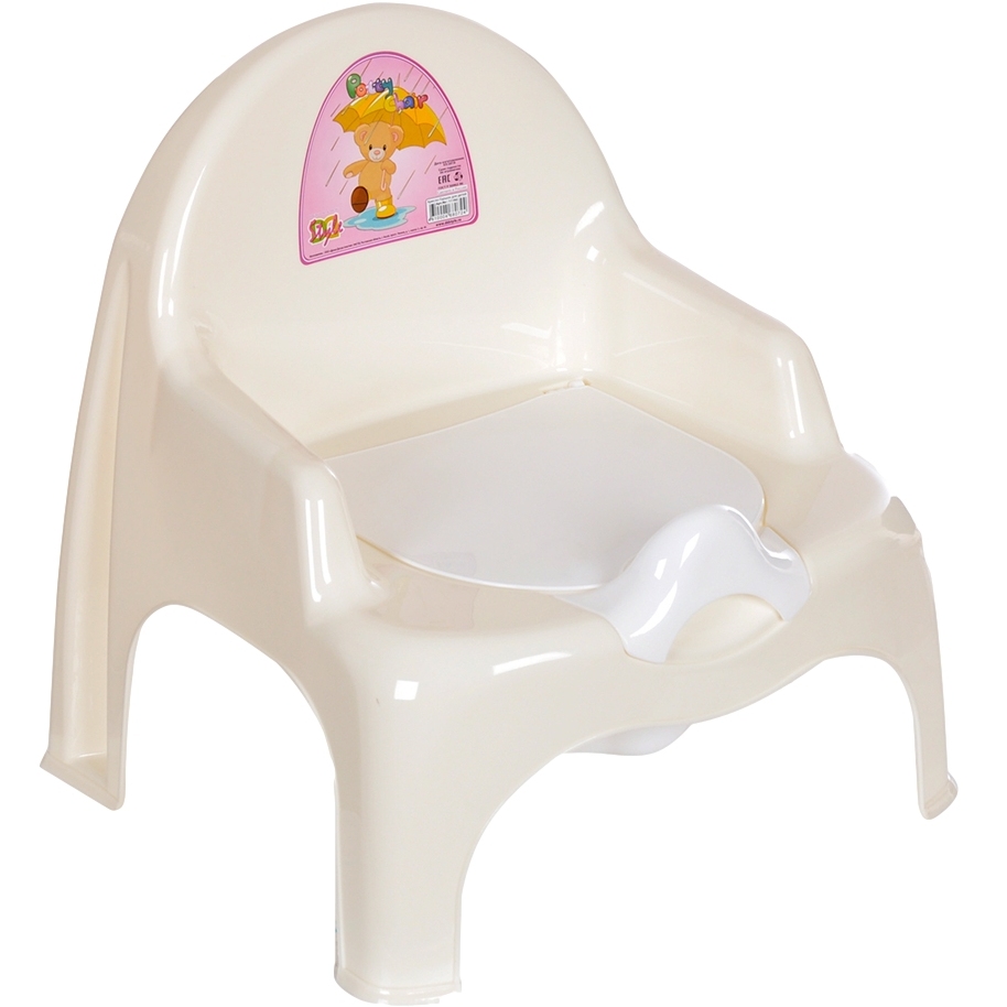Детский горшок-кресло (белый-молочный) 11102