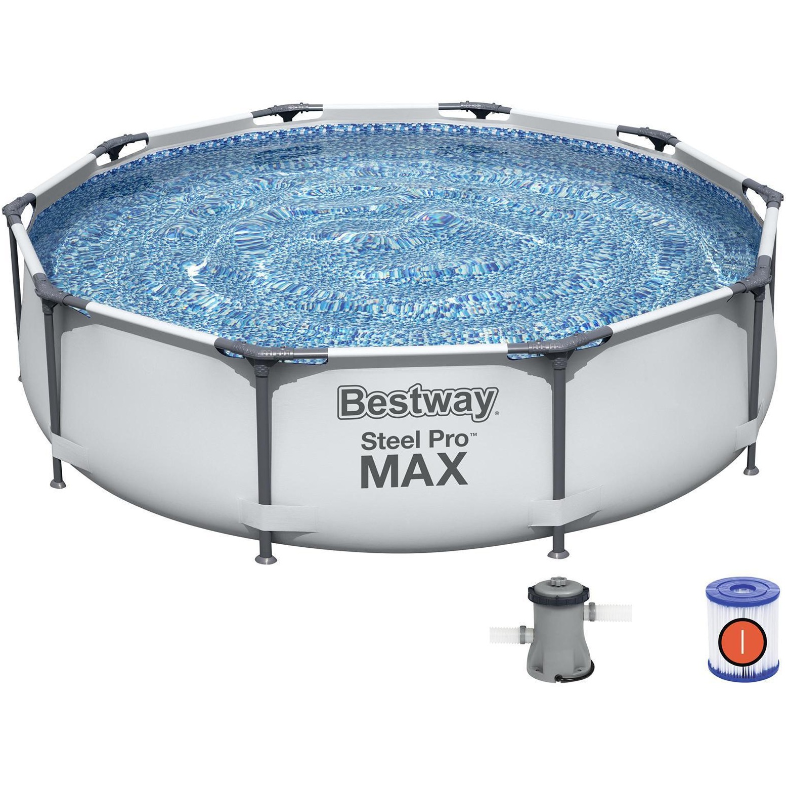 Бассейн каркасный Steel pro max (305х76 см, с фильтр-насосом)