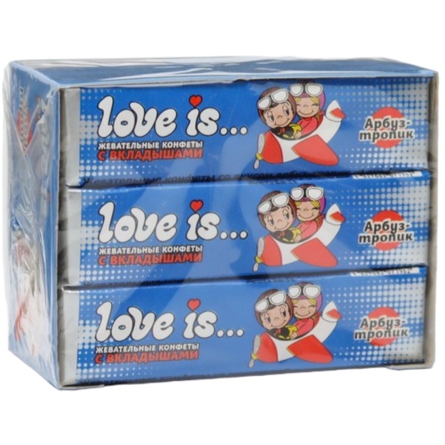 Конфеты жевательные Love is "Арбуз-тропик" (25 г.) 1873008