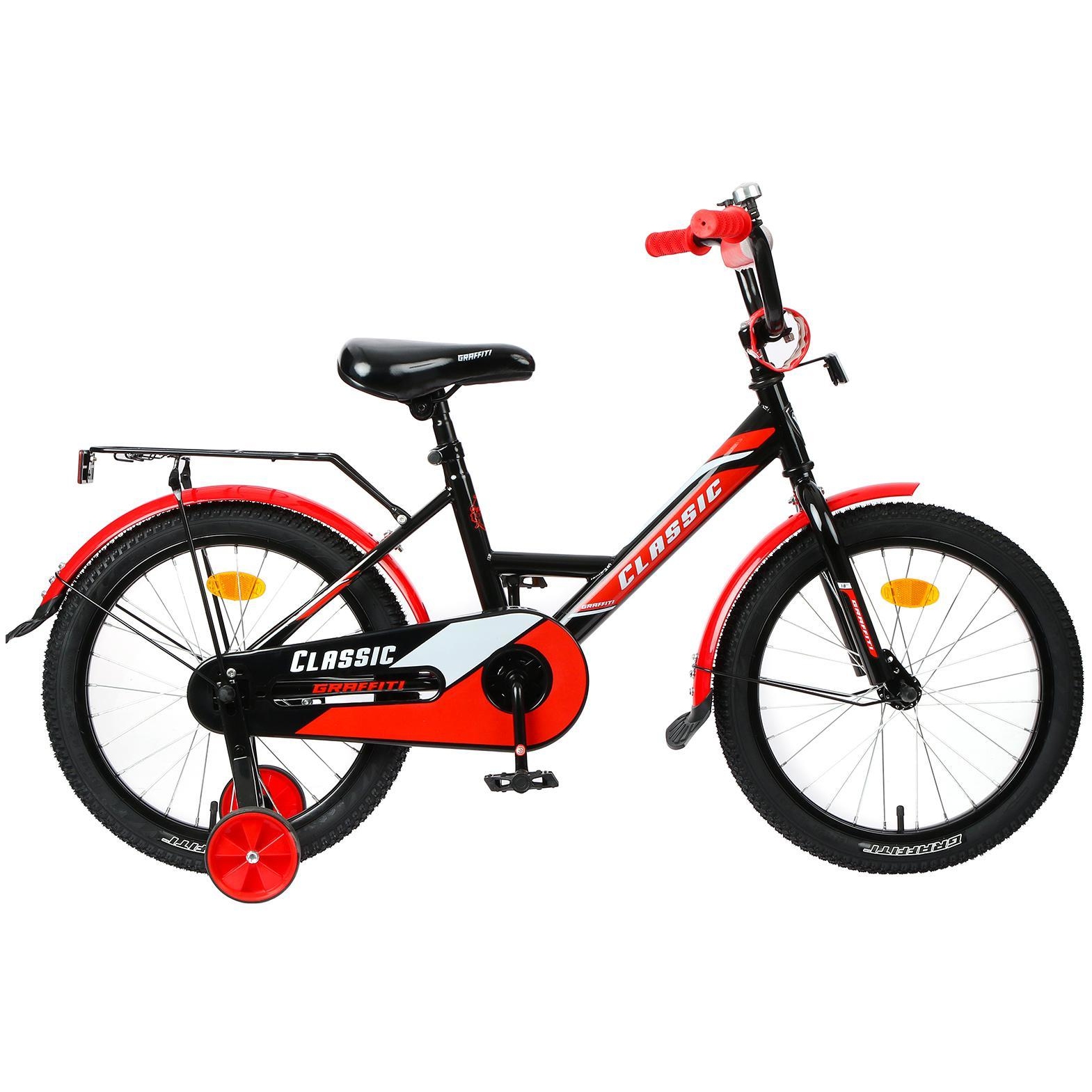 Велосипед 18" Graffiti Classic (черно-красный)