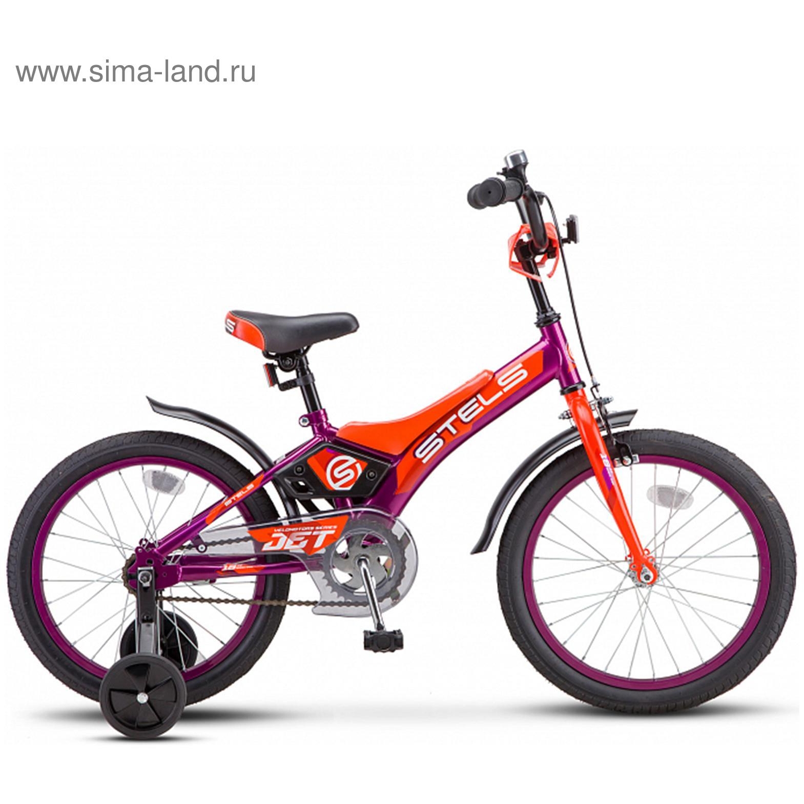 Велосипед 18" Stels jet (фиолетовый/оранжевый)