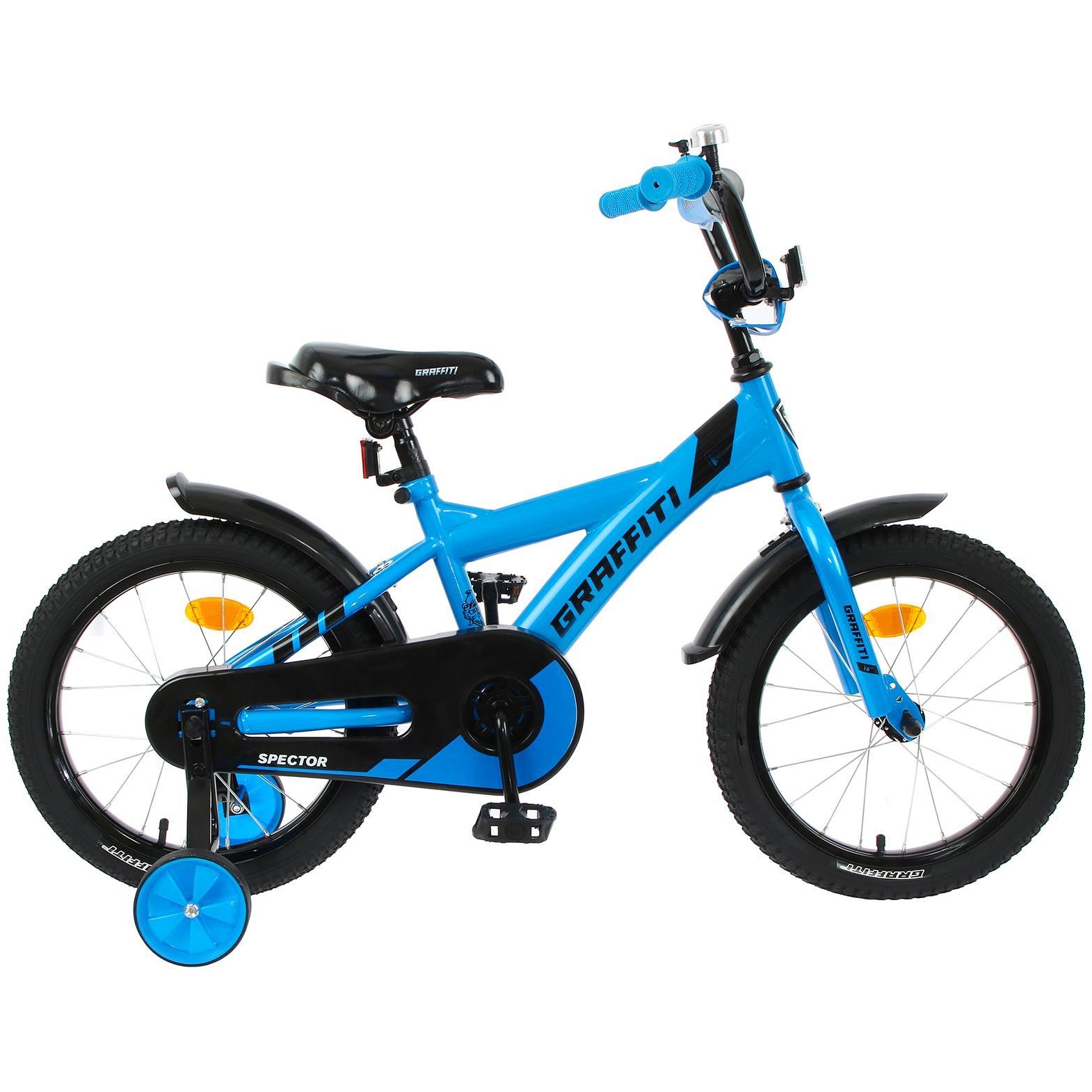 Велосипед 16" Graffiti Spector, цвет неоновый синий 5267475