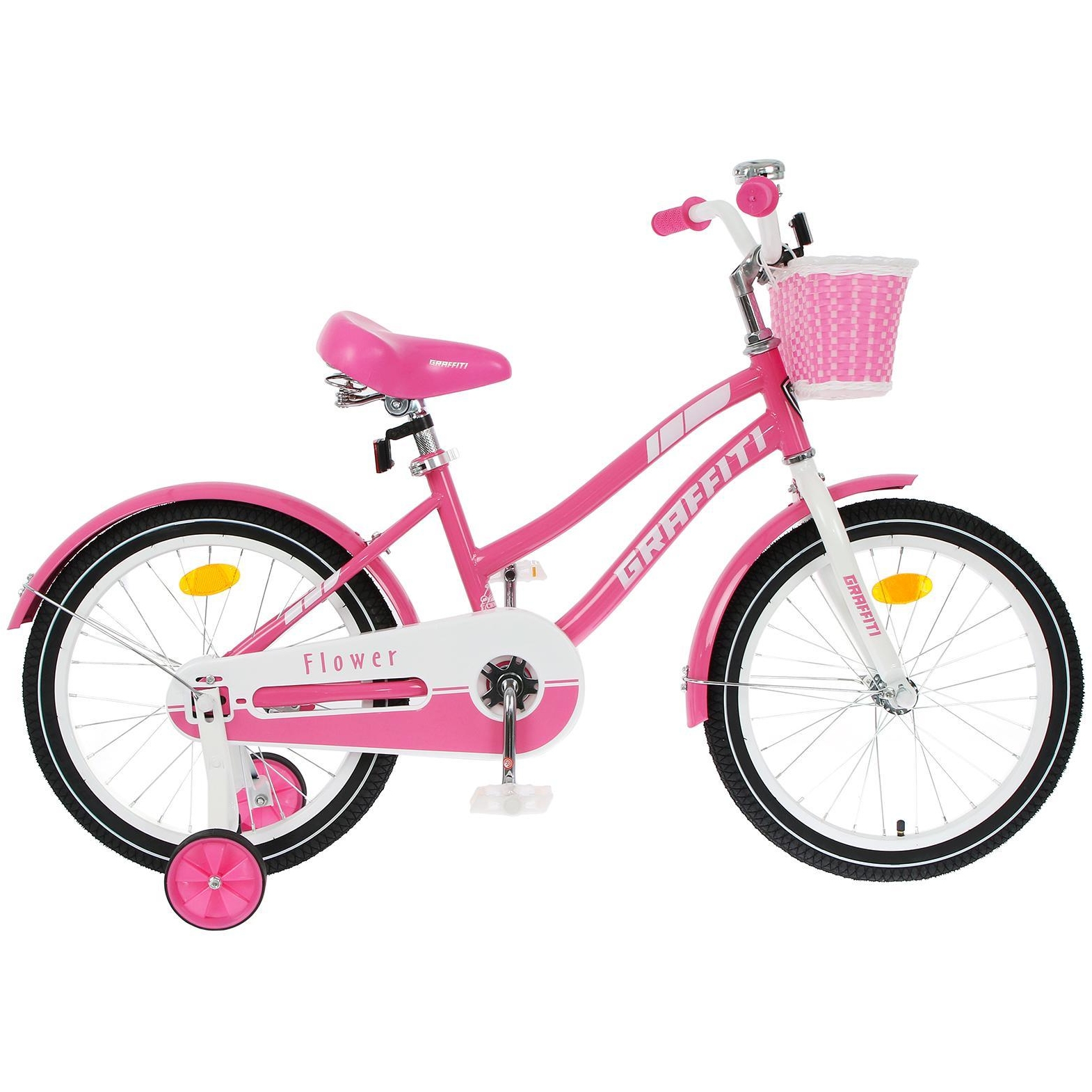 Велосипед 20" Graffiti Flower (розово-белый)