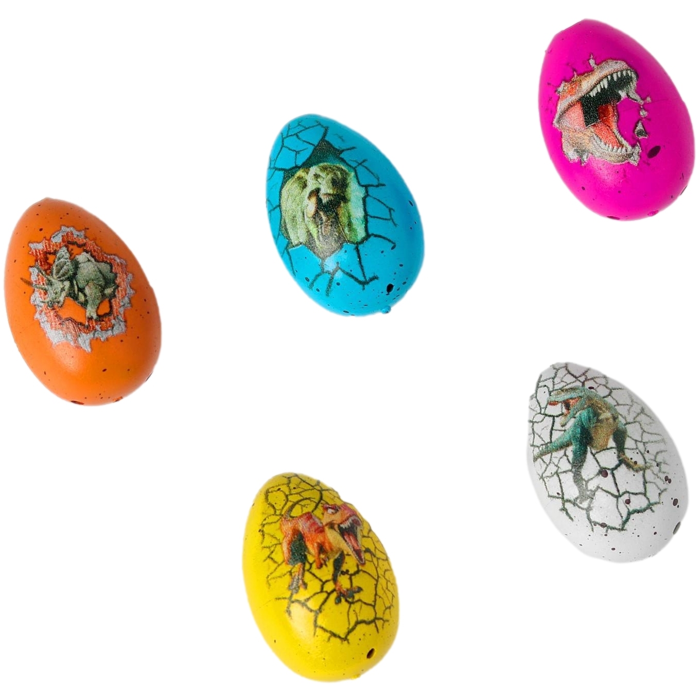 Растущая игрушка "Яйцо с картинкой цветное, динозавры" (2х3 см)