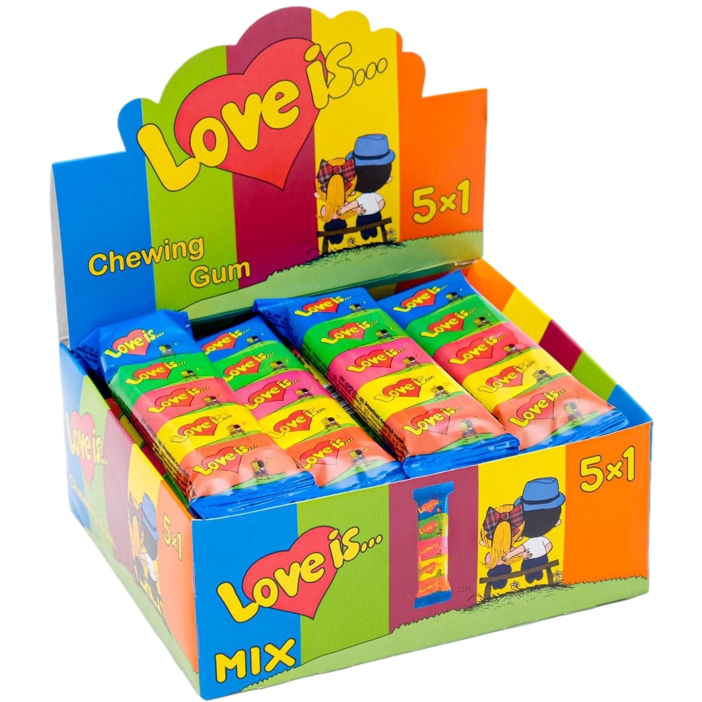 Жевательная резинка Love is mini mix, ассорти, 21г. 4683645