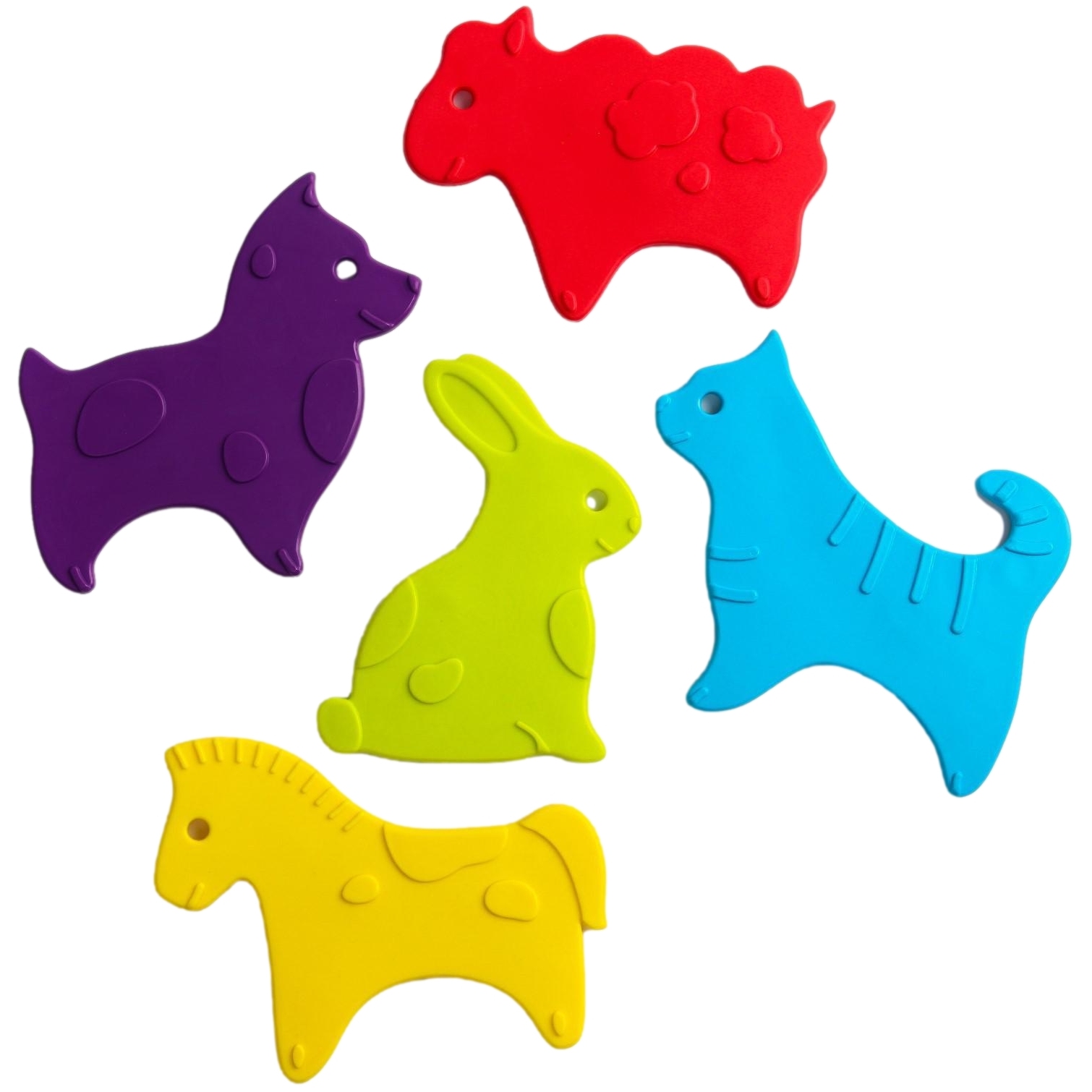 Антискользящие мини-коврики Roxy Kids для ванны серия Animals (5 шт) 6853731