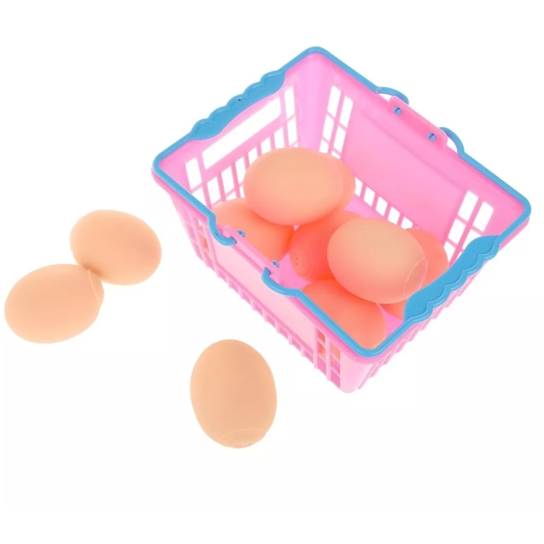 Игровой набор "Продукты" яйца (10 шт, в корзине) 8989-50