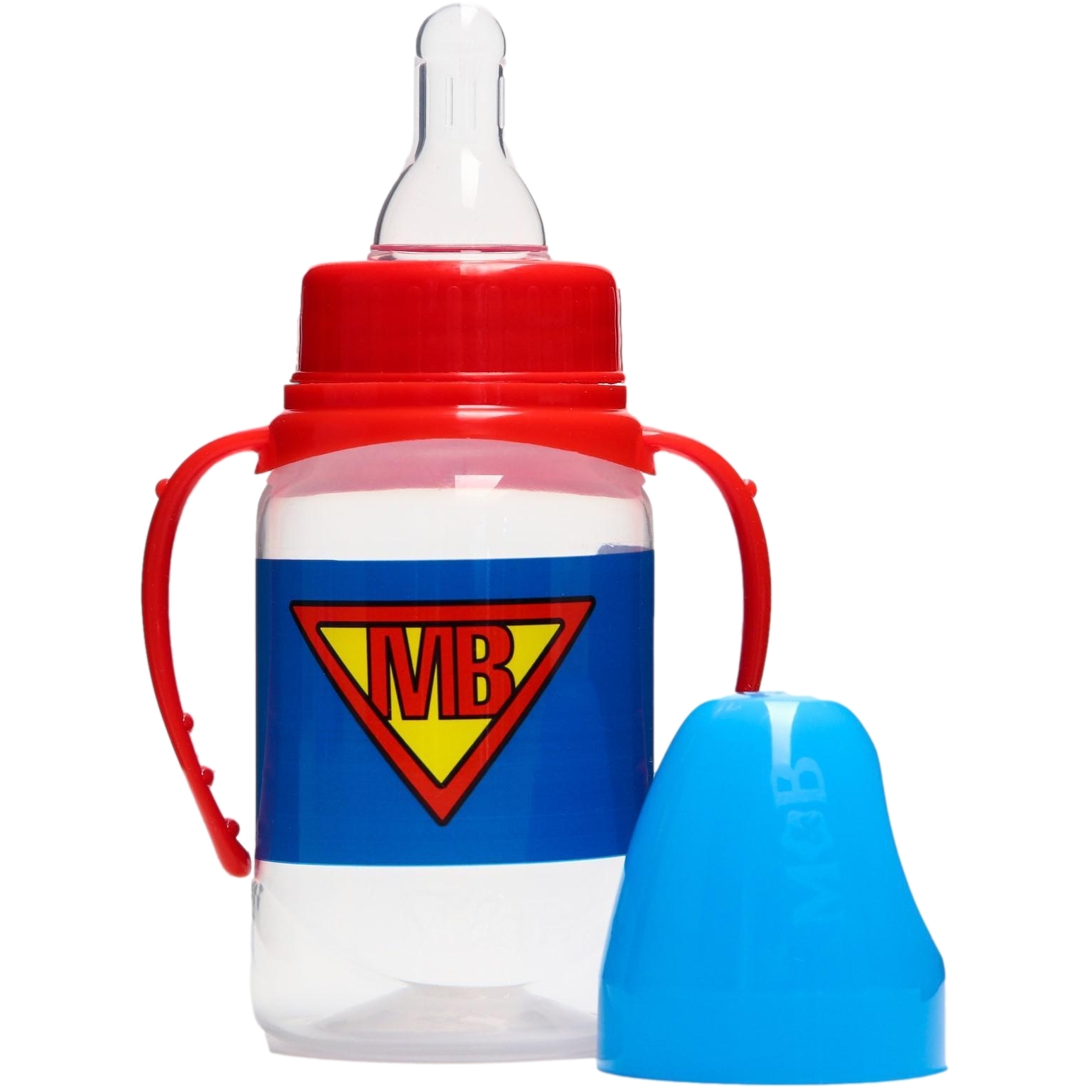 Бутылочка для кормления "Super baby" 150 мл цилиндр, с ручками 5399860