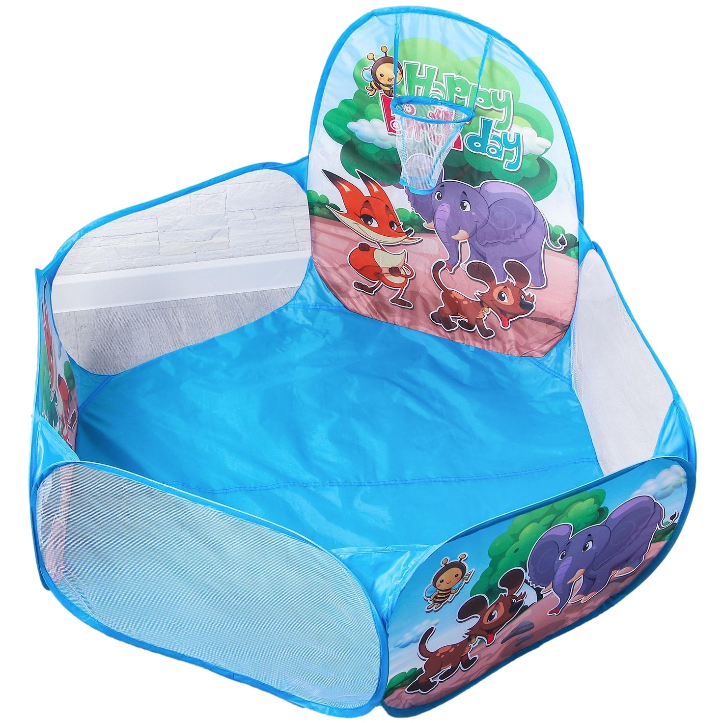 Палатка детская игровая - сухой бассейн для шариков "зверята" (без шаров) zy599684 1 1773802