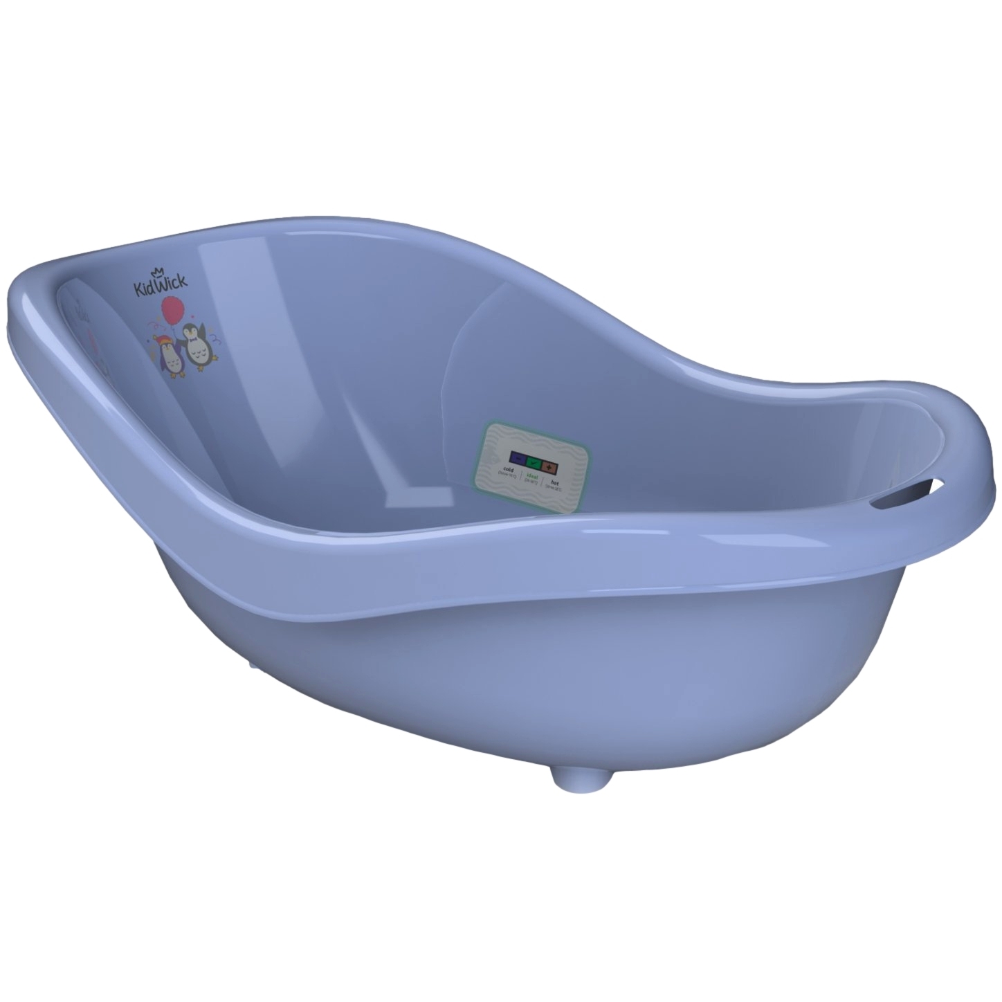 Ванночка для купания kidwick мп дони с термометром, фиол./т.фиол. КW210506