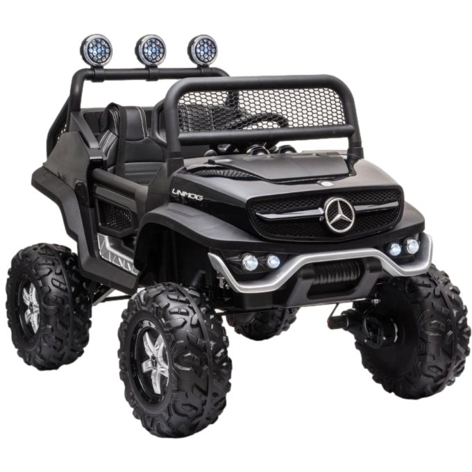 Детский электромобиль Mercedes-Benz Unimog Mini (P777BP) черный глянец P777BP