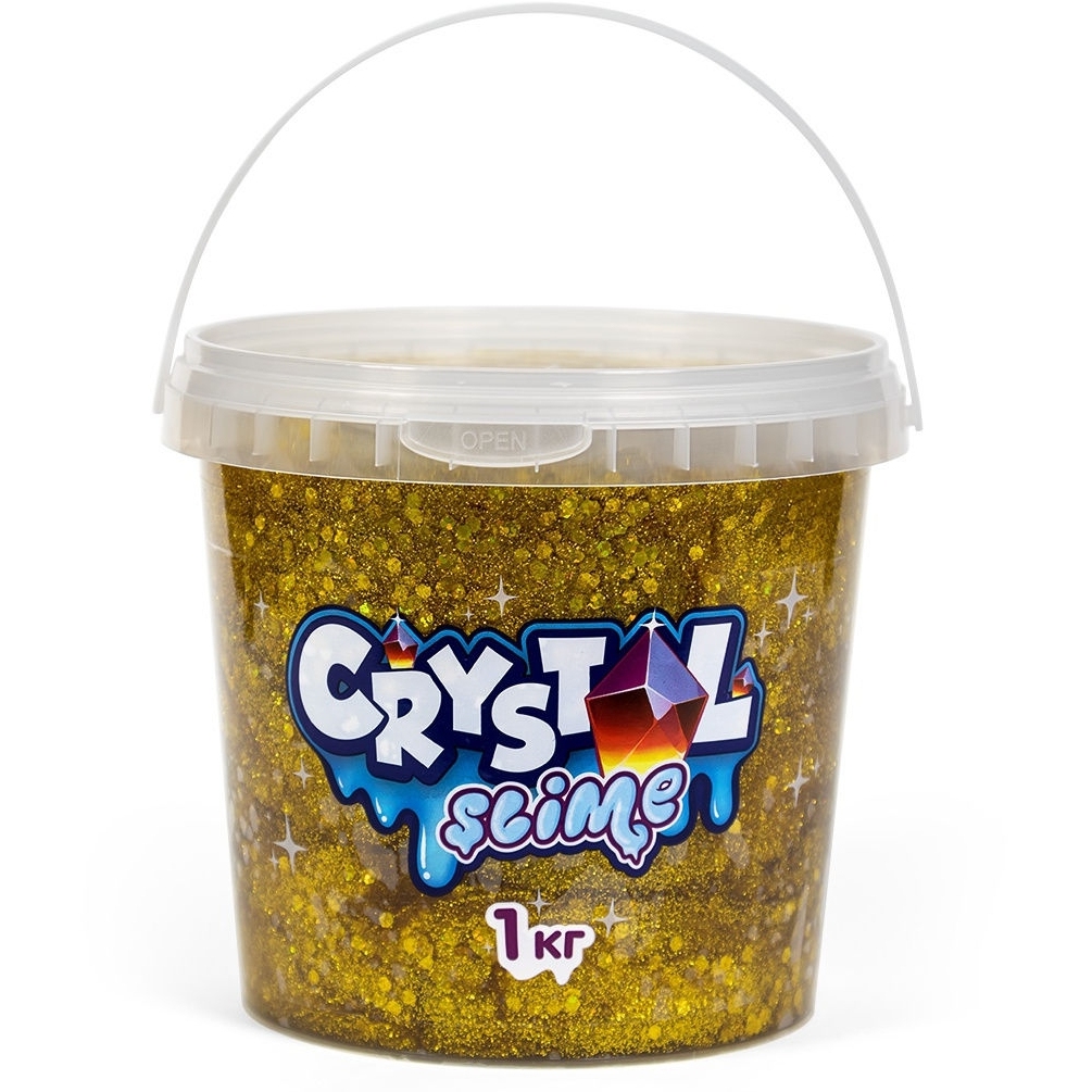 Игрушка тм «slime» crystal slime, золотой, 1 кг