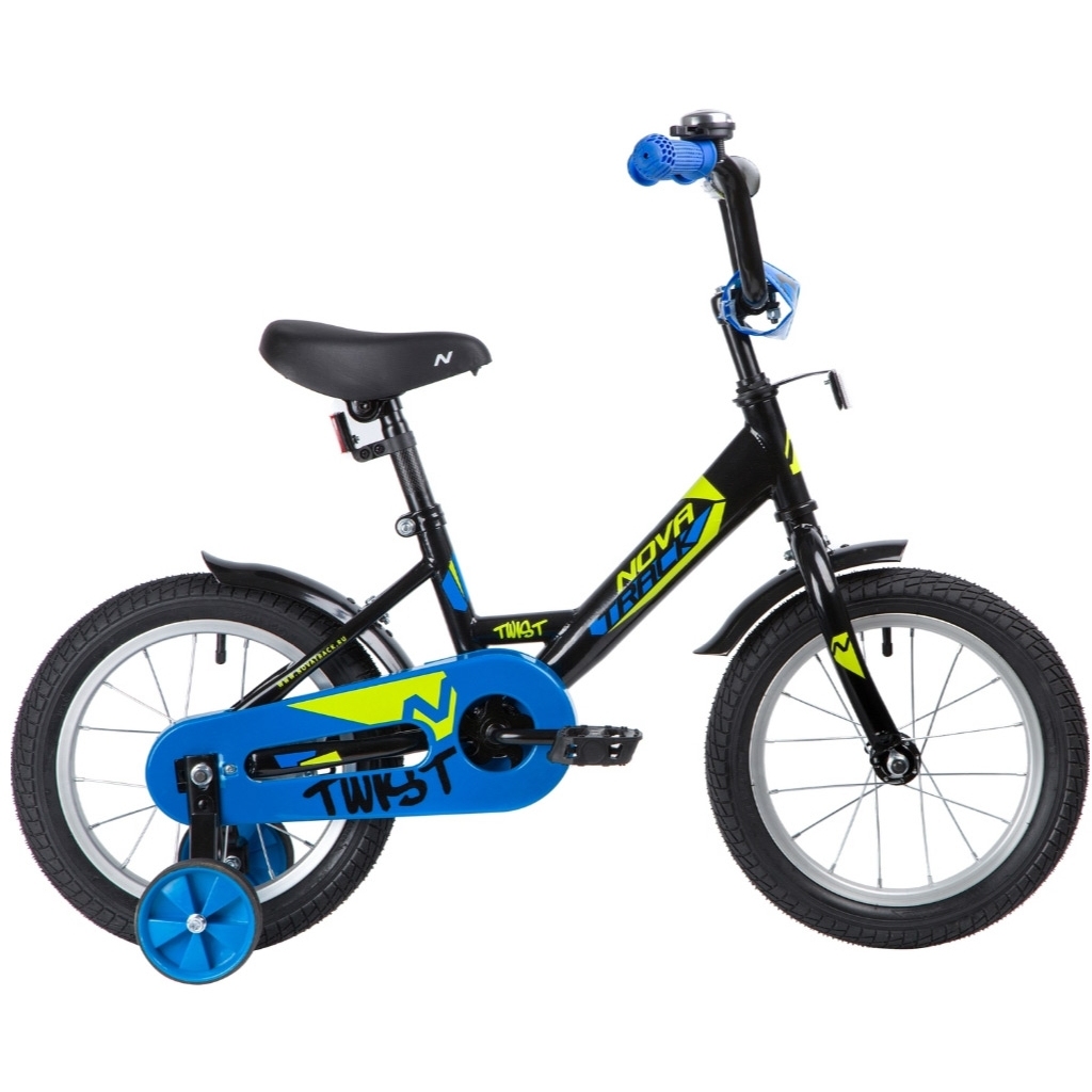 Велосипед 14" Novatrack Twist (черный)