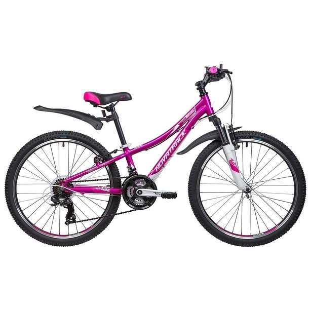 Велосипед 24" Novatrack Katrina (фиолетовый, 21 скорость)