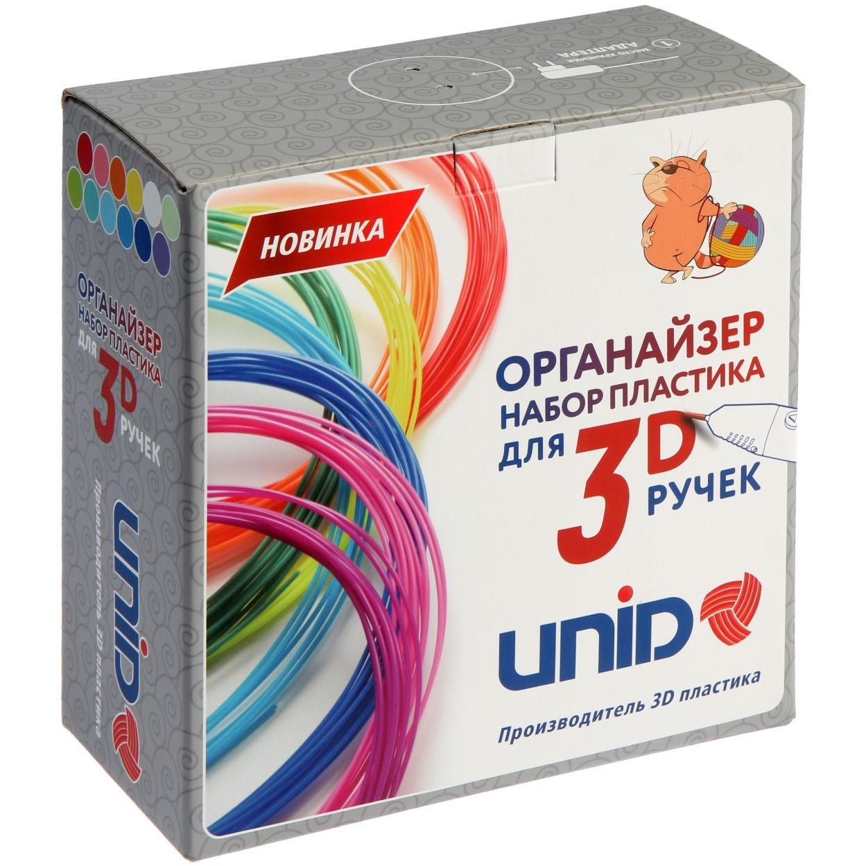 Пластик Unid PLA20F для 3д ручки (20 цветов по 10 метров) 6256844