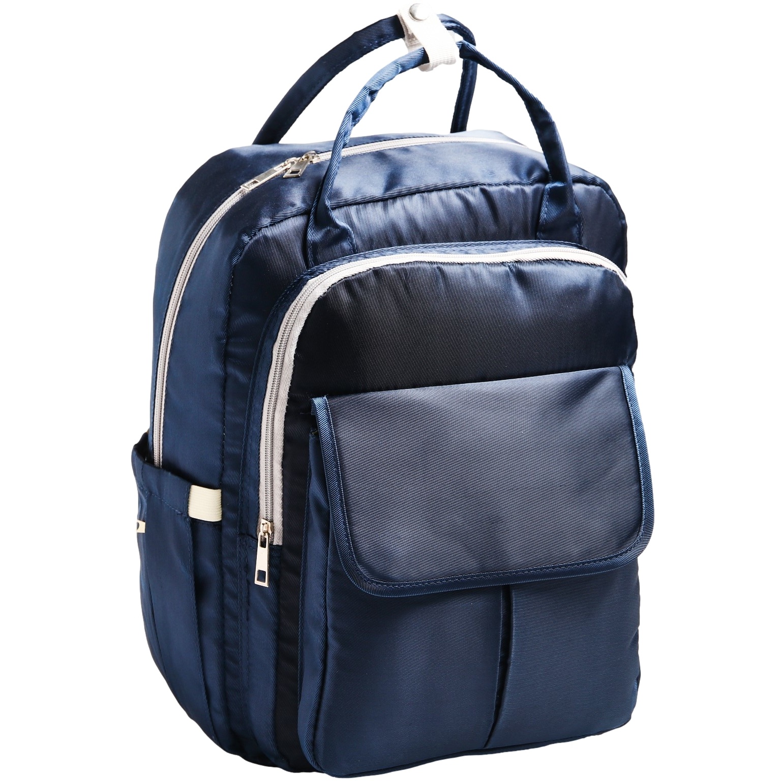 Сумка-рюкзак для вещей малыша (с крючками для коляски, синий) 4599080